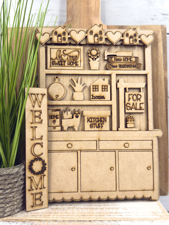 Mini Realtor Hutch DIY Craft Kit