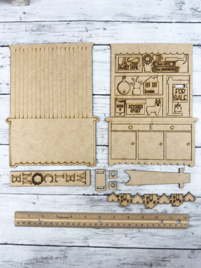 Mini Realtor Hutch DIY Craft Kit