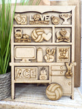 Mini Volleyball Desk Hutch DIY Craft Kit