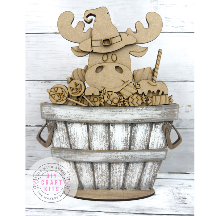 Moose Halloween Candy Treats Slot Interchangeable bases DIY Craft Kit
