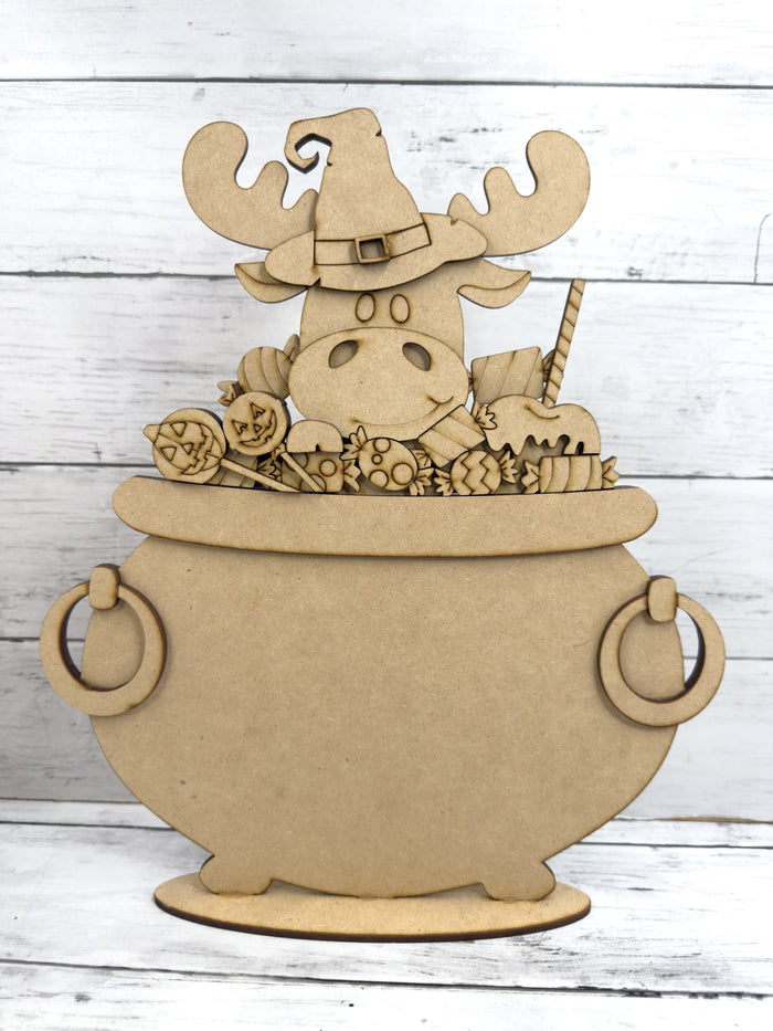 Moose Halloween Candy Treats Slot Interchangeable bases DIY Craft Kit