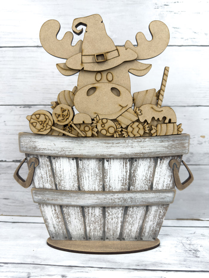 Moose Halloween Candy Treats Slot Interchangeable bases DIY Craft Kit