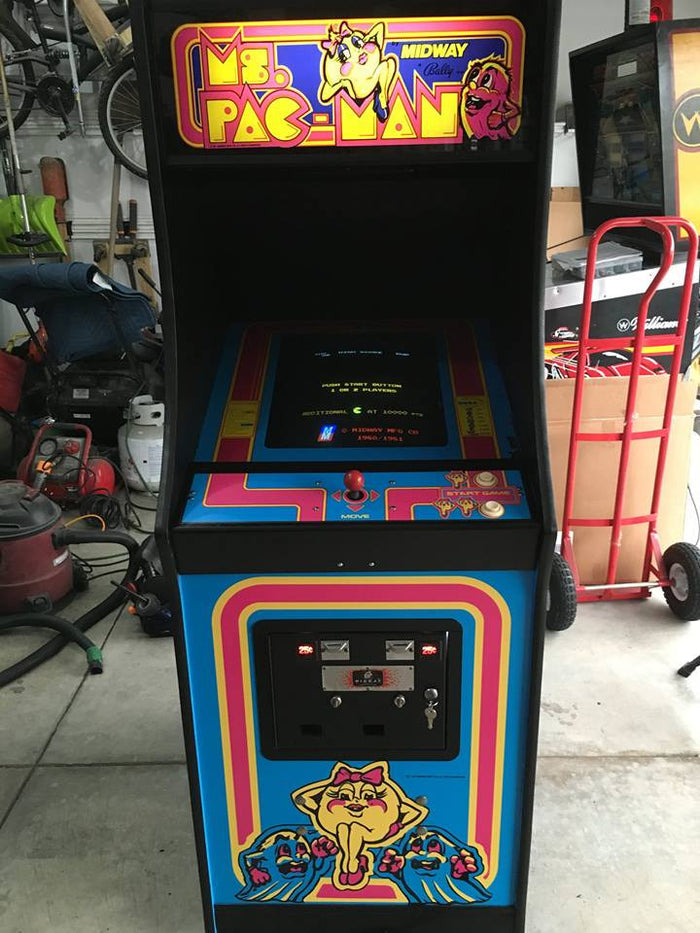 Ms. Pac-Man Plexi-Glass Marquee - Escape Pod Online