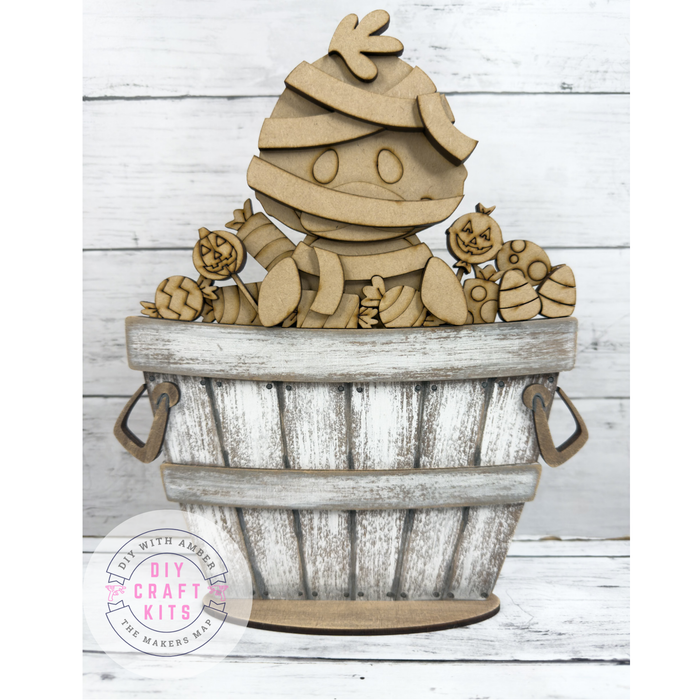 Mummy Duck Halloween Slot Interchangeable bases DIY Craft Kit