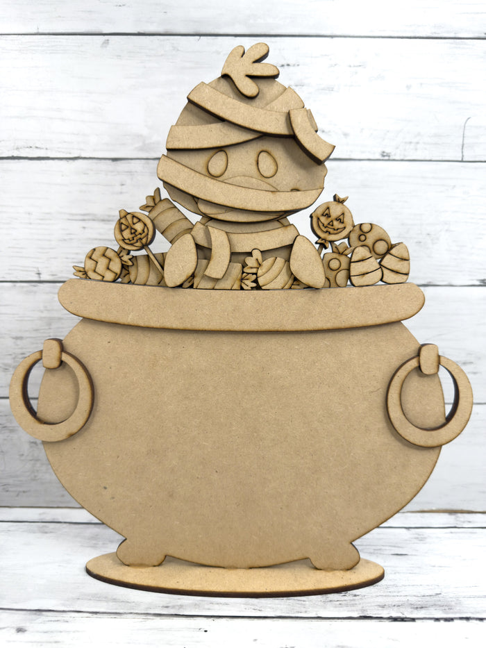 Mummy Duck Halloween Slot Interchangeable bases DIY Craft Kit
