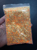 Orange Bubble Glitter