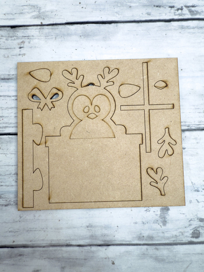 Penguin with Gift Ornament DIY Kit