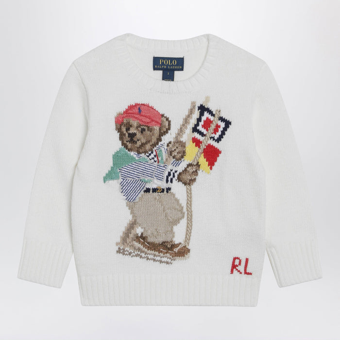 Shirts & Tops Polo Ralph Lauren - White cotton sweater with Polo Bear Brand