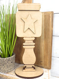Primitive Star and Jar Insert for Spindle Base
