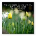Psalm 145:20 - Golden Surprise Frameable Print