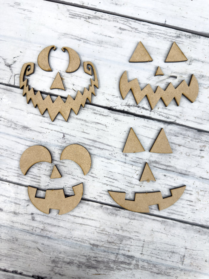 Pumpkin faces ONLY blank pieces