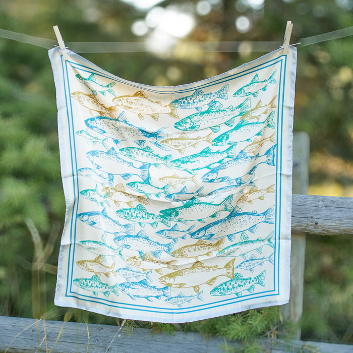 Riverbank Trout Satin Bandana
