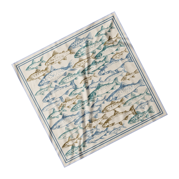 Riverbank Trout Satin Bandana