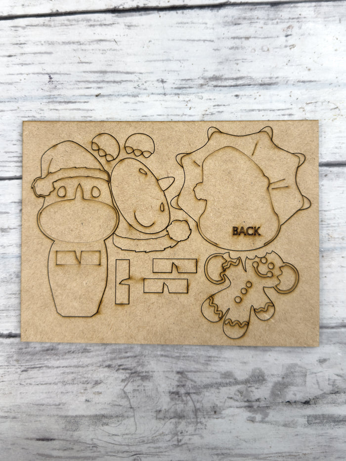 Santa Hat Triceratops Hugger Kit