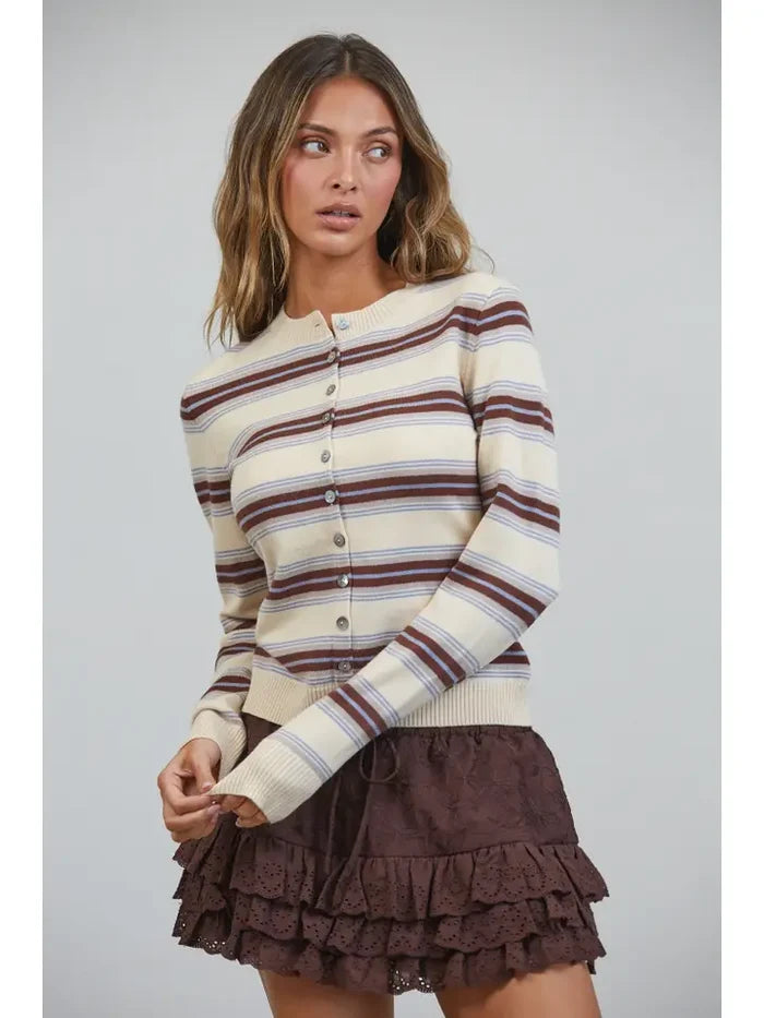 Sausalito Soft Striped Cardigan