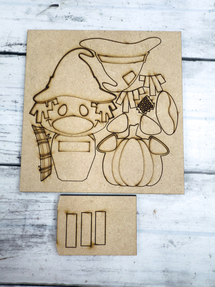 Scarecrow Duck with pumpkin Hugger Kit