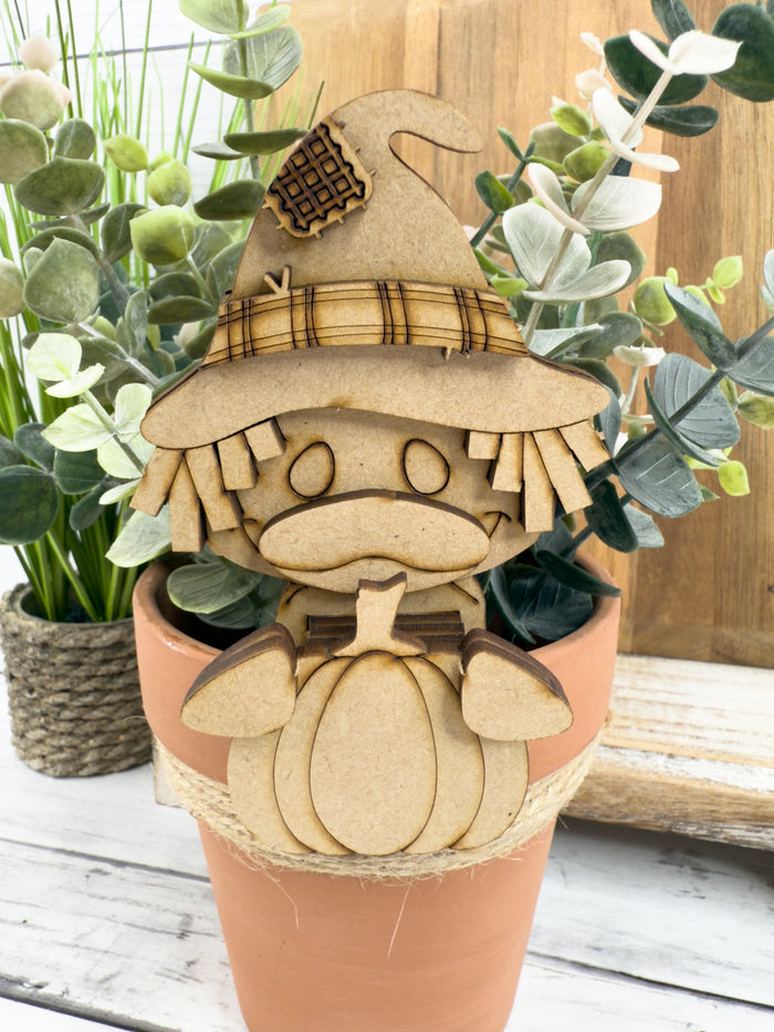 Scarecrow Duck with pumpkin Hugger Kit