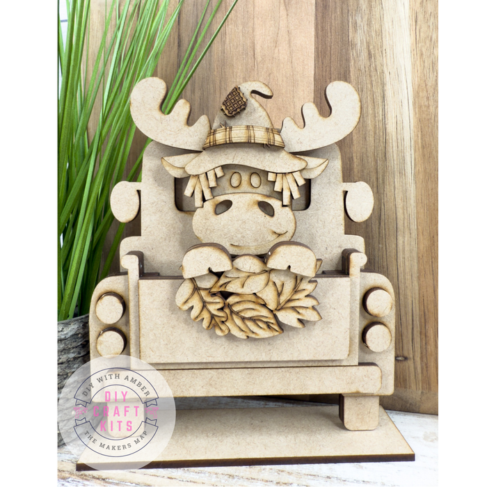 Scarecrow Moose and Leaves Hugger Kit