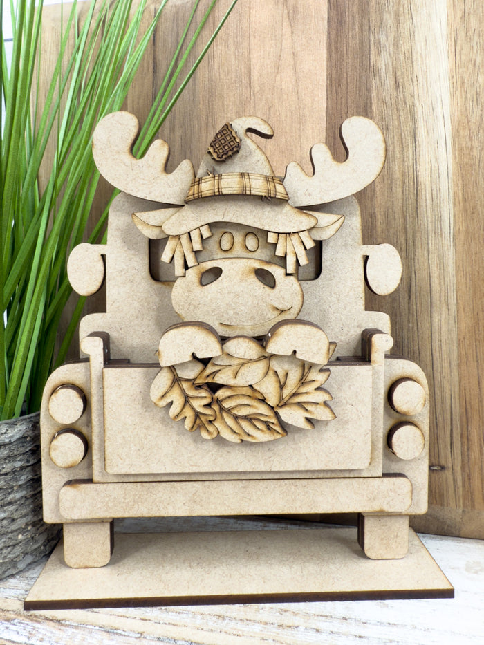 Scarecrow Moose and Leaves Hugger Kit