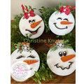 Snowman faces ONLY blank pieces