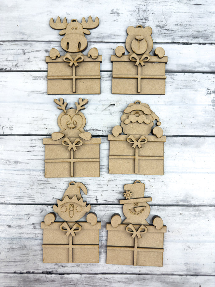 Snowman with Gift Ornament DIY Kit