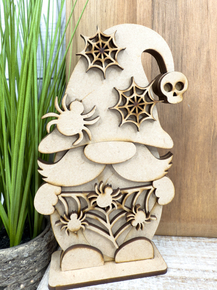 Spider Web Gnome Halloween DIY Kit
