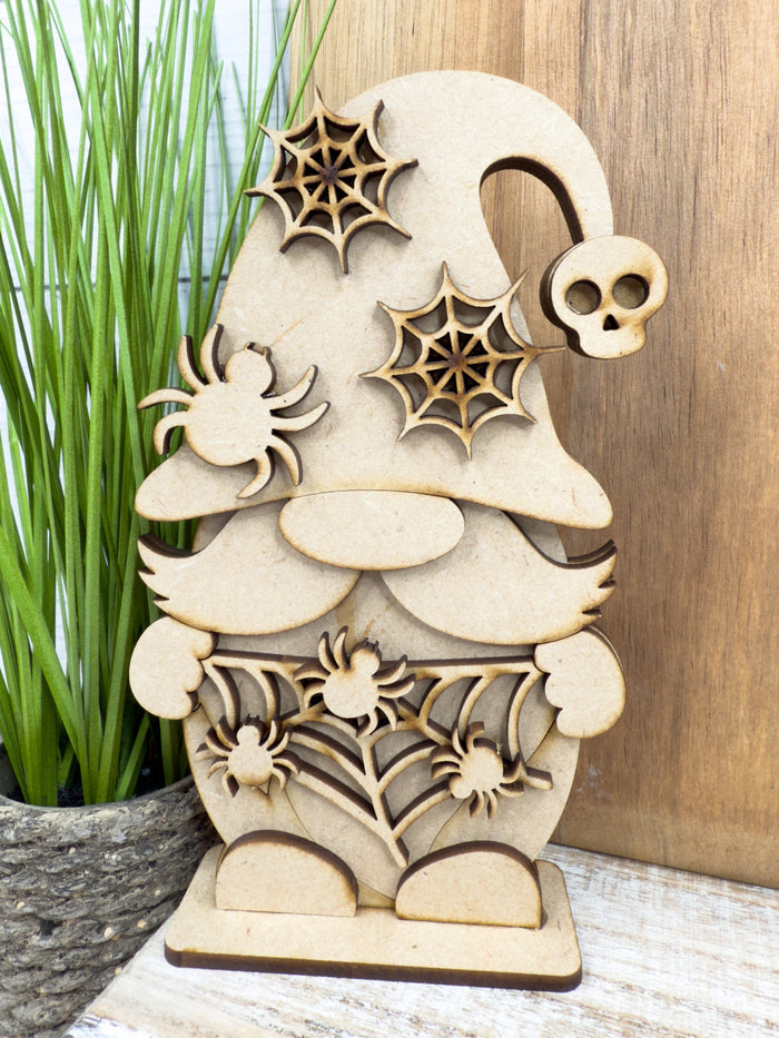 Spider Web Gnome Halloween DIY Kit