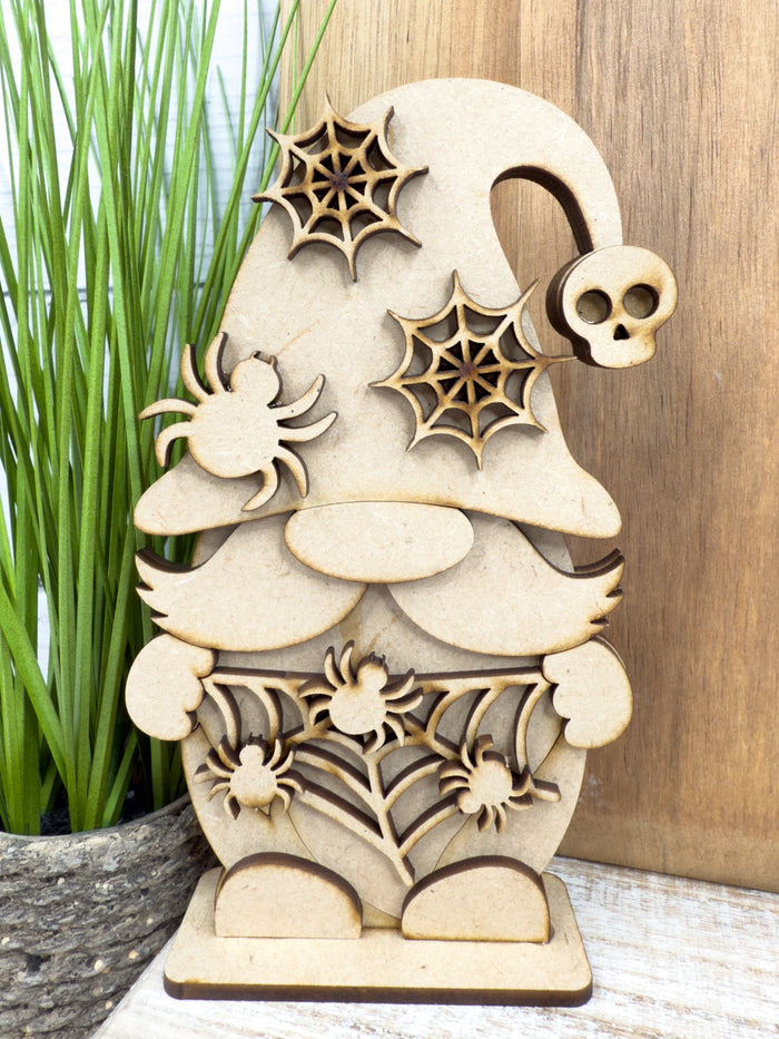 Spider Web Gnome Halloween DIY Kit