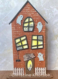 SPOOKY Haunted House with ghosts Sitter Halloween DIY Kit