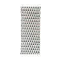 Stonewashed Cotton Printed Table Runner w/ Christmas Tree Pattern