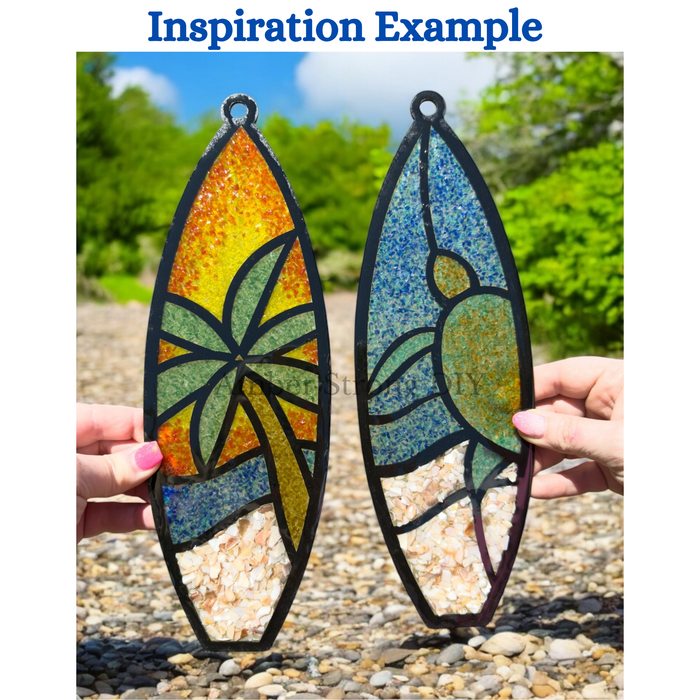 Style 90 Surf Boards Laser Cut Outline Frame Blank