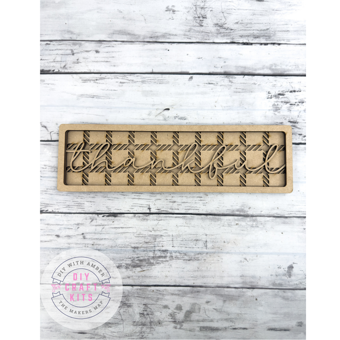 Thankful Sign Box Sitter DIY Kit