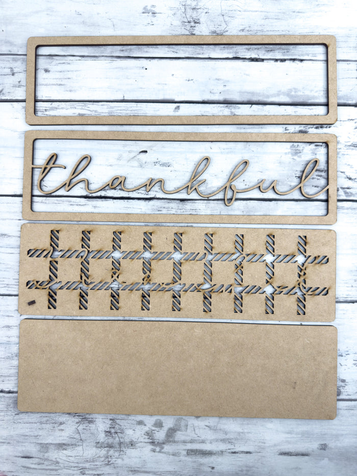 Thankful Sign Box Sitter DIY Kit