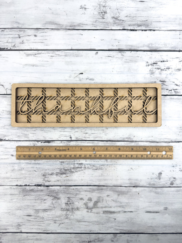 Thankful Sign Box Sitter DIY Kit