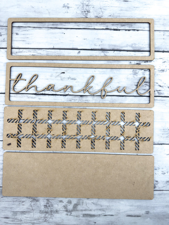 Thankful Sign Box Sitter DIY Kit