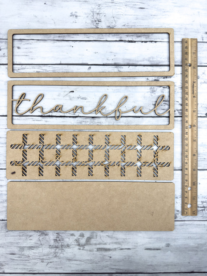 Thankful Sign Box Sitter DIY Kit