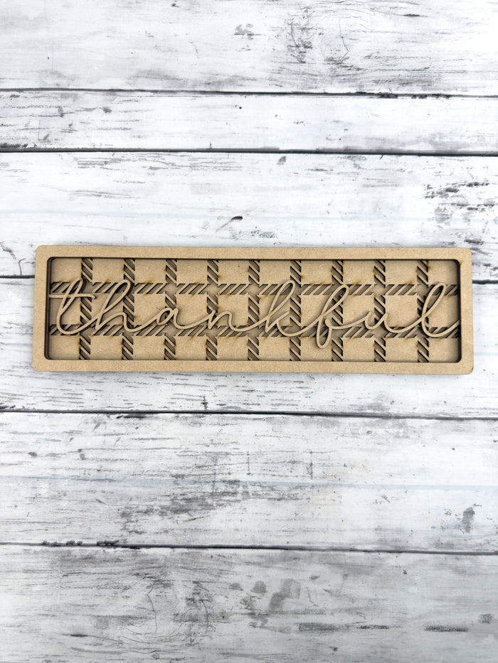 Thankful Sign Box Sitter DIY Kit
