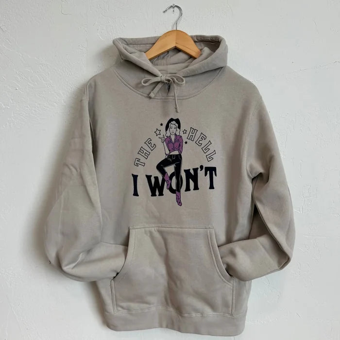 The Hell I Won't Unisex Hoodie - Smoke