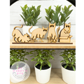 Tiny Ghost Cats Sitter DIY Kit
