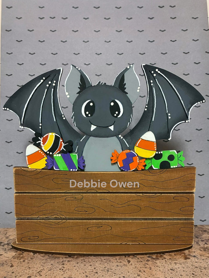Vampire Bat and Candy Halloween Slot Interchangeable bases DIY Craft Kit