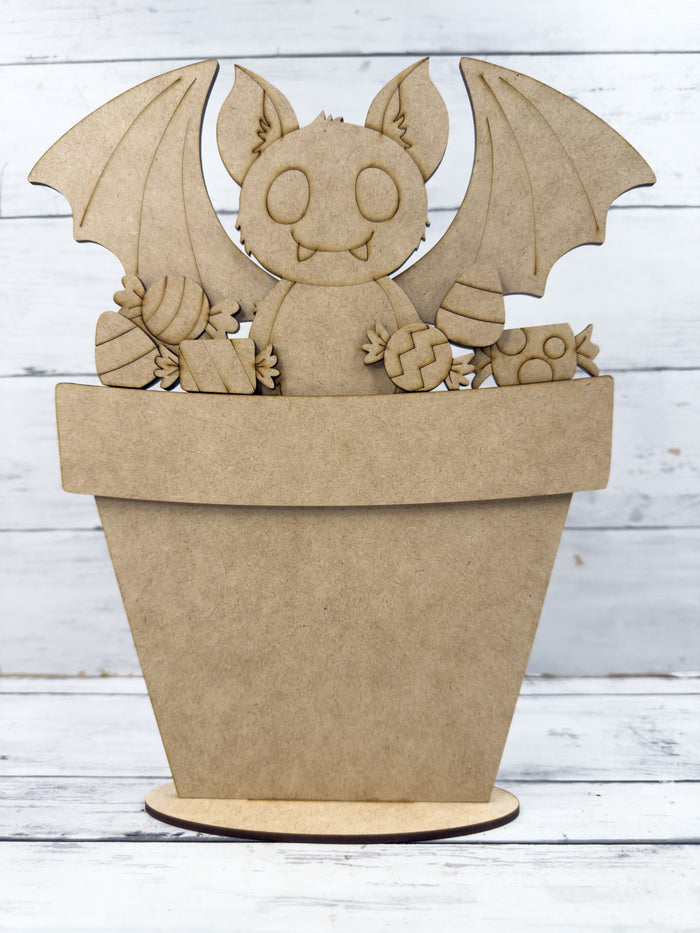 Vampire Bat and Candy Halloween Slot Interchangeable bases DIY Craft Kit
