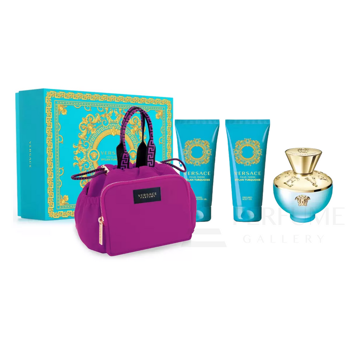 Versace Dylan Turquoise Eau de Toilette for Women 4 Pcs Gift Set