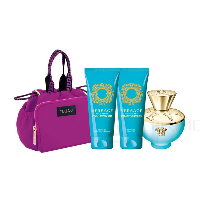 Versace Dylan Turquoise Eau de Toilette for Women 4 Pcs Gift Set