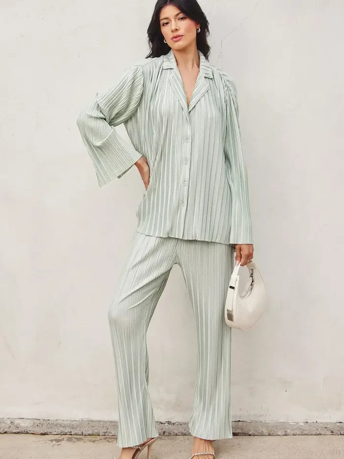 Vibe Check Pleated Shirt