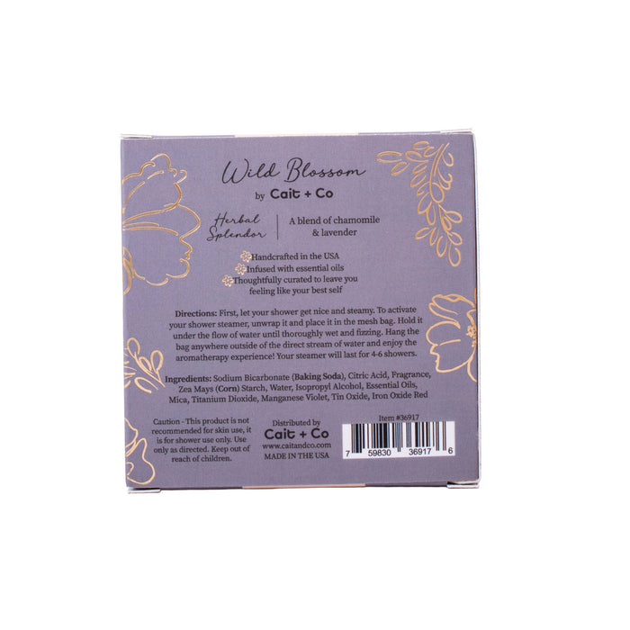 Wild Blossom: Shower Steamer - Chamomile & Lavender
