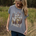 Wild Field Ladies Tee - Washed Grey