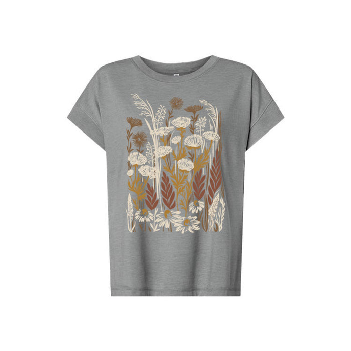 Wild Field Ladies Tee - Washed Grey