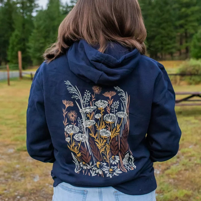 Wild Field Unisex Hoodie - Navy