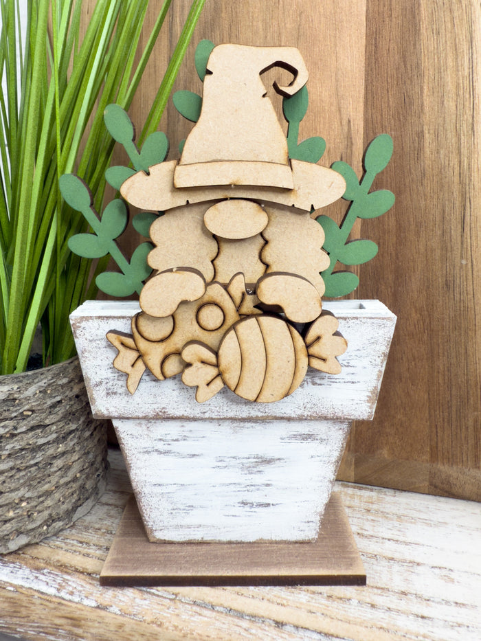 Witch Hat Girl Gnome with Candy Hugger Kit