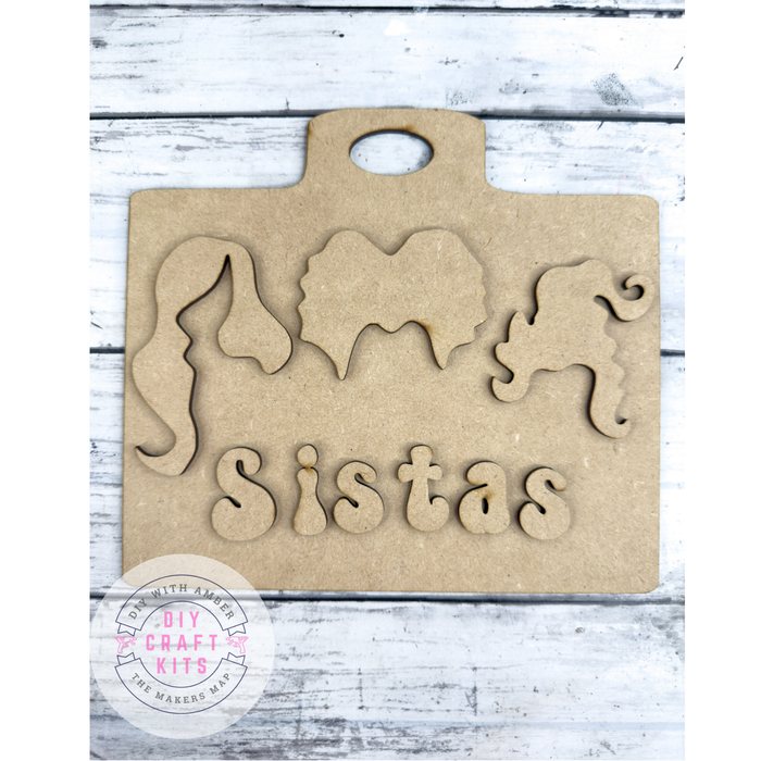 Witch Sistas Cutting Board DIY Kit